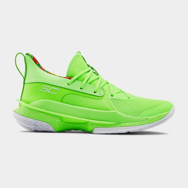 Under Armour Curry 7 - Panske Basketbalove Topanky - Svetlo Zelene Svetlo/Svetlo Zelene Svetlo